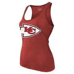 Patrick Mahomes Kansas City Chiefs Majestic Threads Women's Name & Number Tri-Blend Tank Top - Red Tops