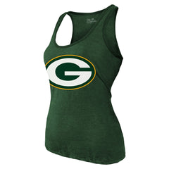 Jordan Love Green Bay Packers Majestic Threads Women's Name & Number Tri-Blend Tank Top - Green Tops