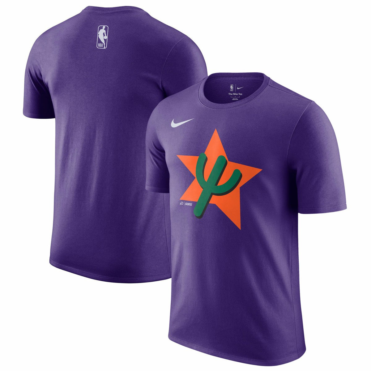 Phoenix Suns 2024/25 City Edition Essential Logo T-Shirt Purple - Nike