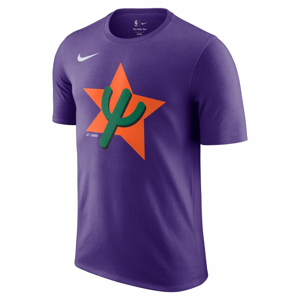Phoenix Suns 2024/25 City Edition Essential Logo T-Shirt Purple - Nike