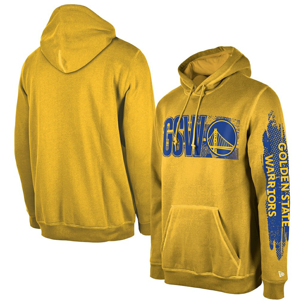 Golden State Warriors Tip-Off Collection Pullover Hoodie Gold - New Era