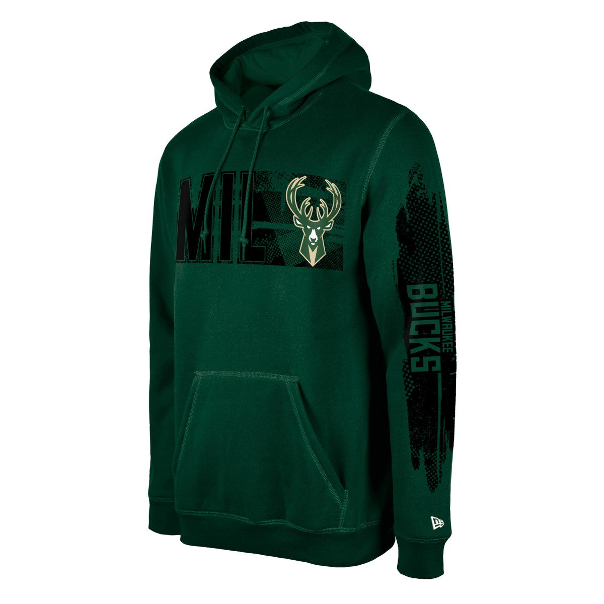 Milwaukee Bucks Tip-Off Collection Pullover Hoodie Hunter Green - New Era