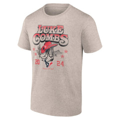 Luke Combs x Houston Texans Growin' Up and Gettin' Old Tour T-Shirt - Tan T-shirts