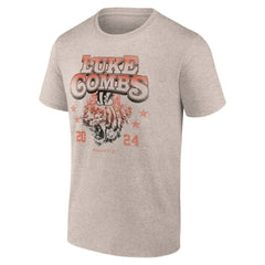 Luke Combs x Cincinnati Bengals Growin' Up and Gettin' Old Tour T-Shirt - Tan T-shirts