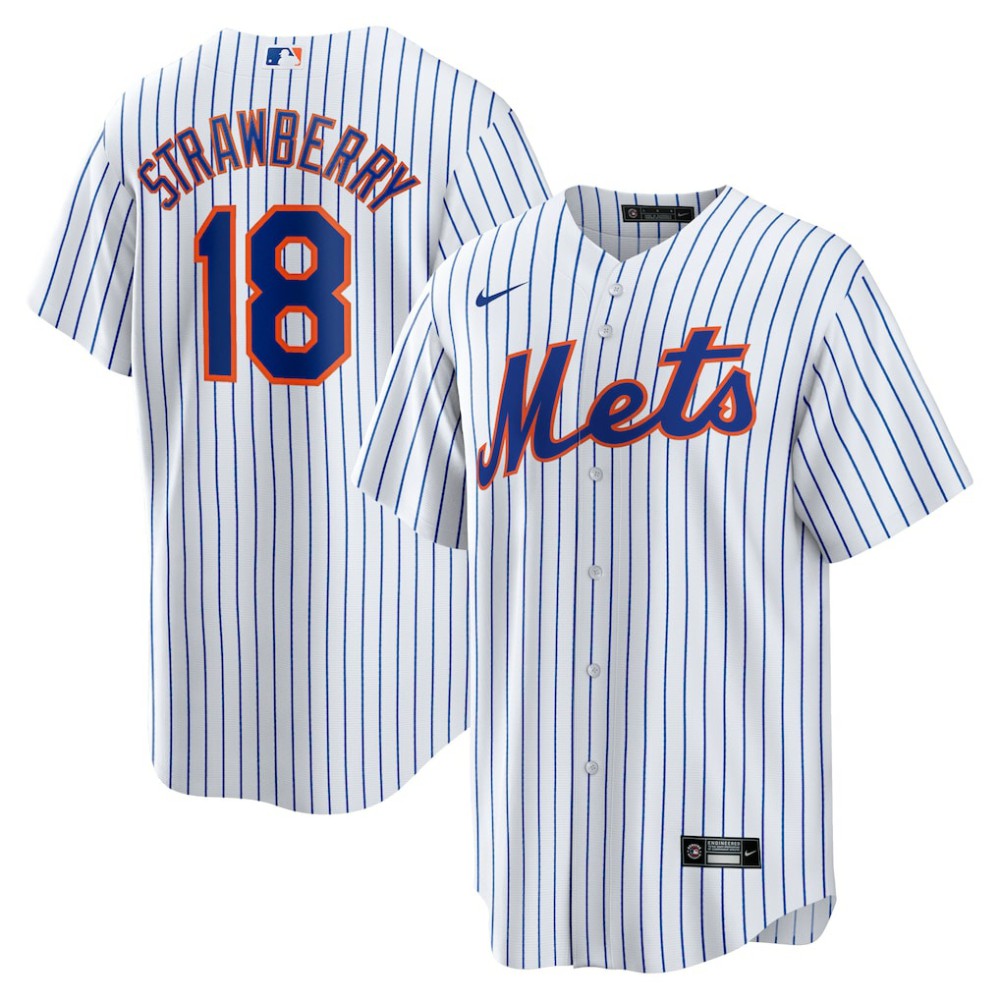 Darryl Strawberry New York Mets Nike Home Replica Retired Player Jersey - White Jerseys