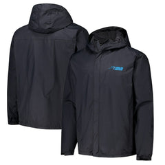 Carolina Panthers Dunbrooke Tropic Waterproof Packable Full-Zip Hoodie Jacket  - Black Hoodies