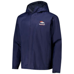 Denver Broncos Dunbrooke Tropic Waterproof Packable Full-Zip Hoodie Jacket  - Navy Hoodies