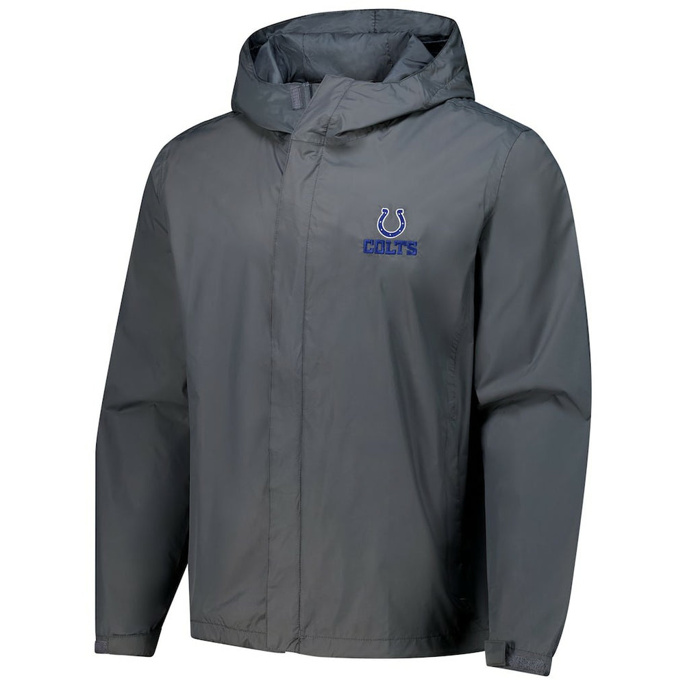 Indianapolis Colts Dunbrooke Tropic Waterproof Packable Full-Zip Hoodie Jacket  - Graphite Hoodies