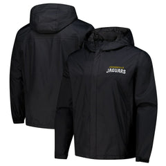 Jacksonville Jaguars Dunbrooke Tropic Waterproof Packable Full-Zip Hoodie Jacket  - Black Hoodies