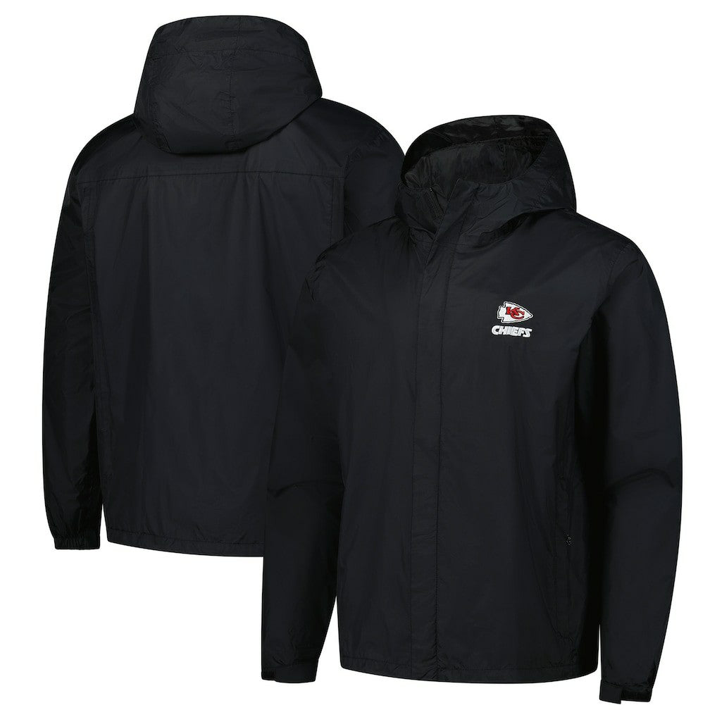Kansas City Chiefs Dunbrooke Tropic Waterproof Packable Full-Zip Hoodie Jacket  - Black Hoodies