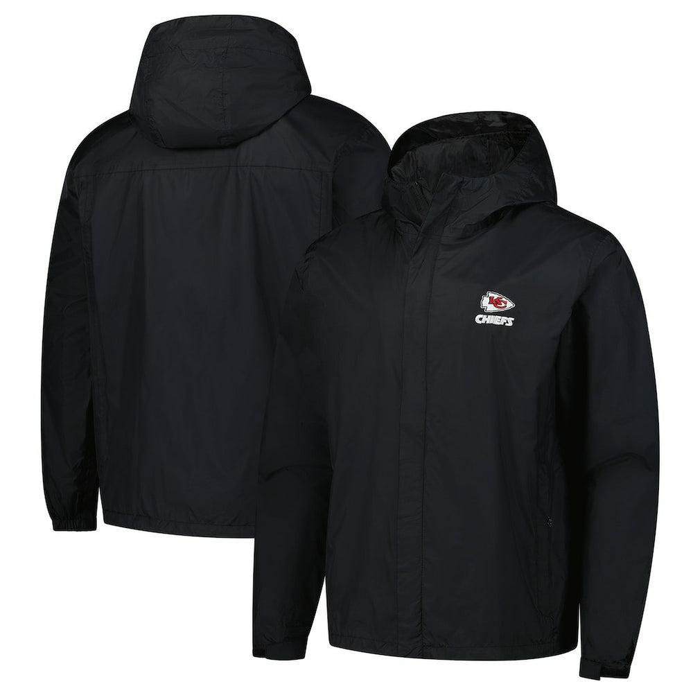 Kansas City Chiefs Dunbrooke Tropic Waterproof Packable Full-Zip Hoodie Jacket  - Black Hoodies