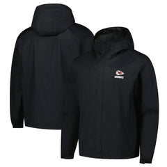 Kansas City Chiefs Dunbrooke Tropic Waterproof Packable Full-Zip Hoodie Jacket  - Black Hoodies