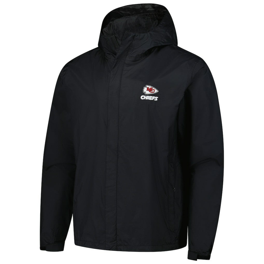 Kansas City Chiefs Dunbrooke Tropic Waterproof Packable Full-Zip Hoodie Jacket  - Black Hoodies