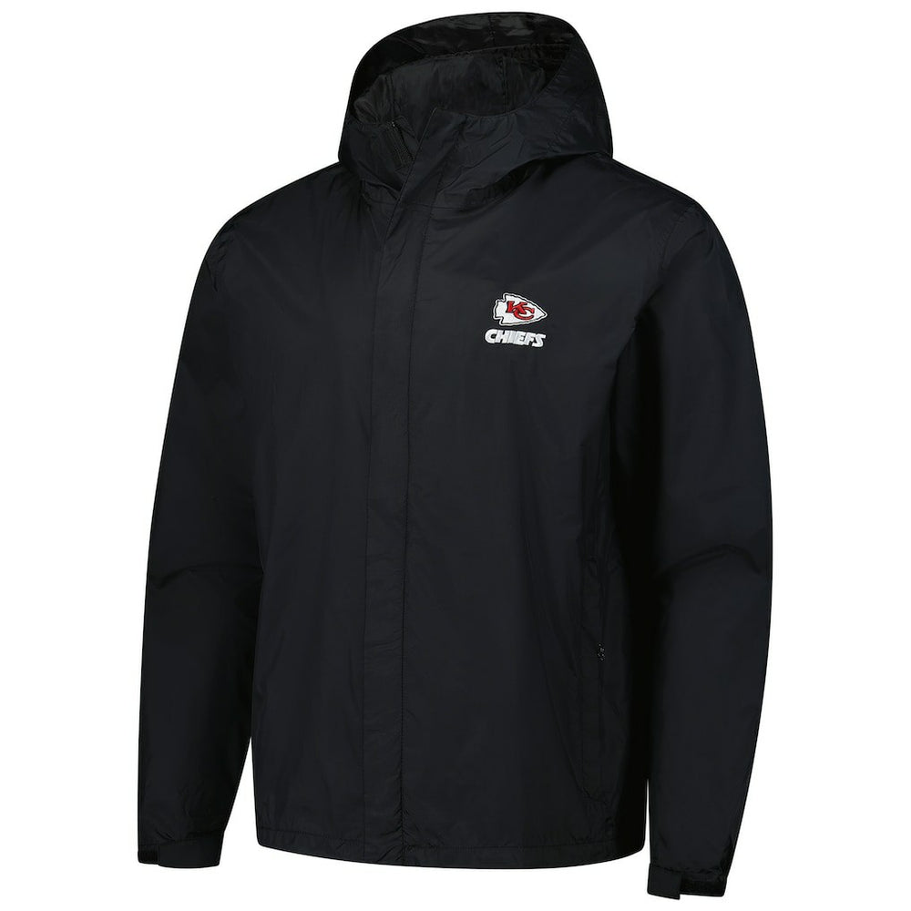 Kansas City Chiefs Dunbrooke Tropic Waterproof Packable Full-Zip Hoodie Jacket  - Black Hoodies