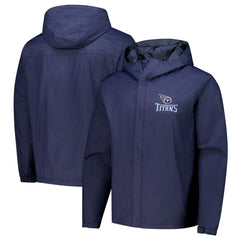 Tennessee Titans Dunbrooke Tropic Waterproof Packable Full-Zip Hoodie Jacket  - Navy Hoodies