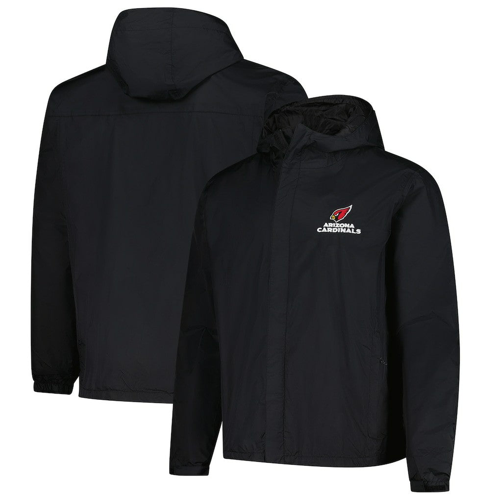 Arizona Cardinals Dunbrooke Tropic Waterproof Packable Full-Zip Hoodie Jacket  - Black Hoodies