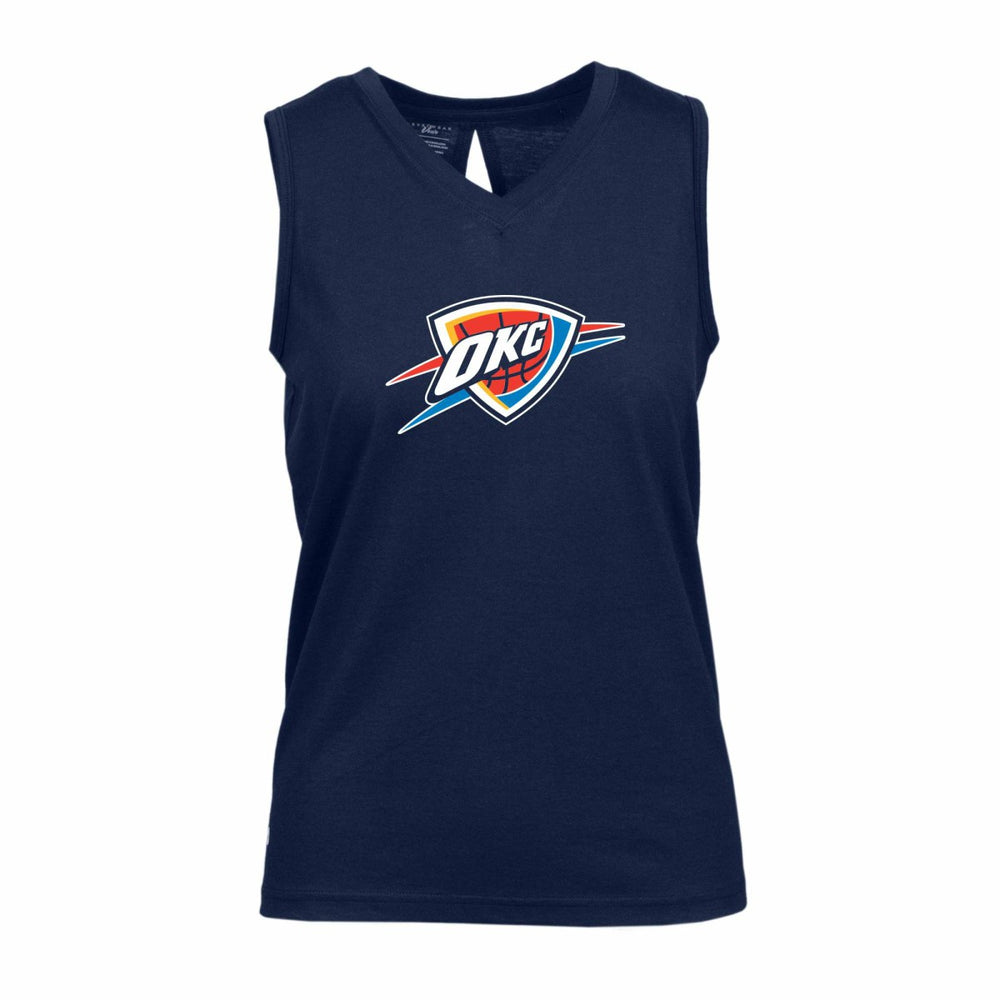 Oklahoma City Thunder Levelwear Women's Paisley Core V-Neck Tank Top Navy outlet