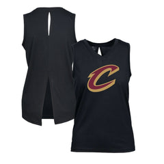 Cleveland Cavaliers Levelwear Women's Paisley Core V-Neck Tank Top Black