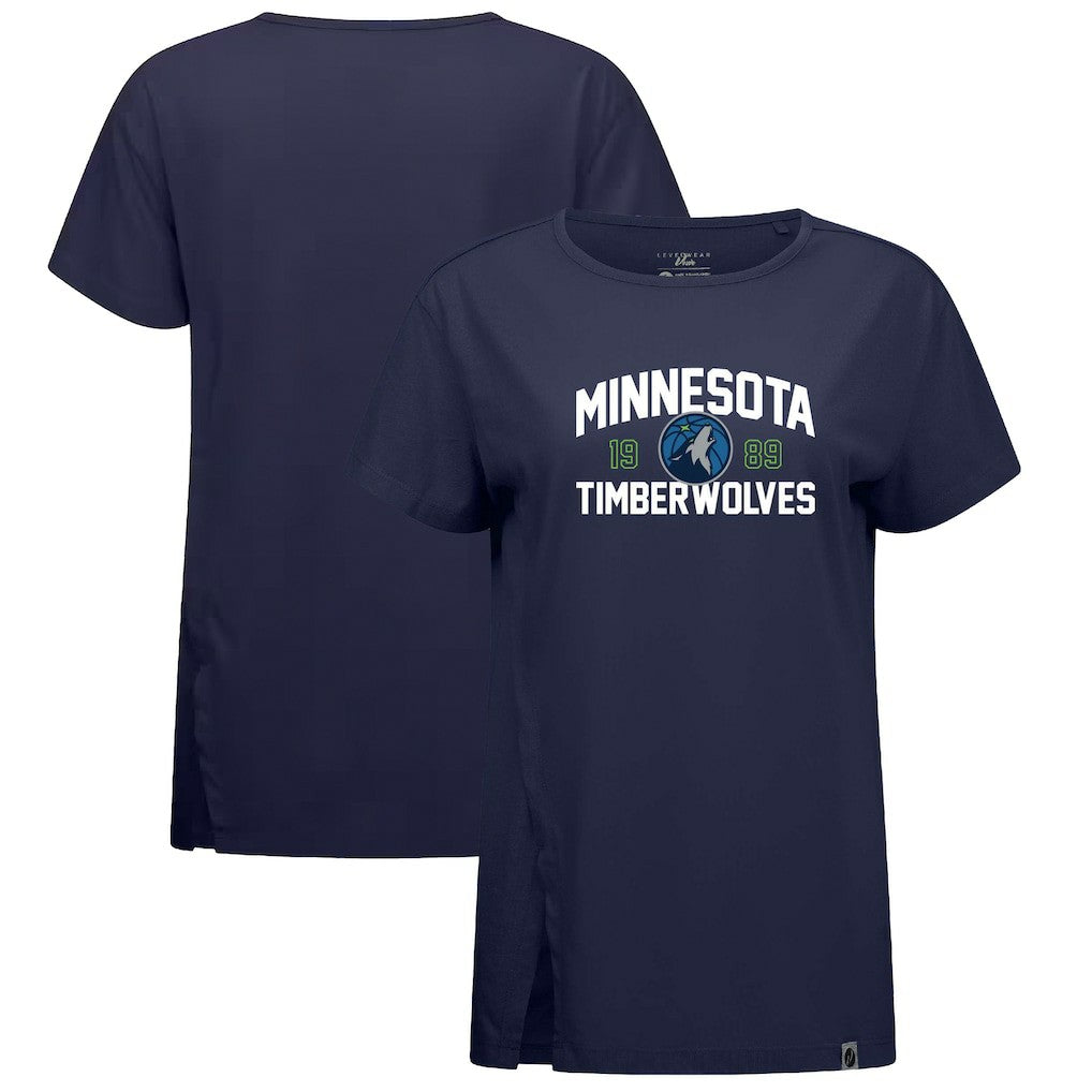 Minnesota Timberwolves Levelwear Women's Influx T-Shirt Navy outlet