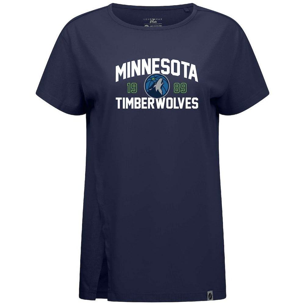 Minnesota Timberwolves Levelwear Women's Influx T-Shirt Navy outlet