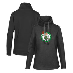 Boston Celtics Levelwear Women's Loop Core Funnel Neck Pullover Sweatshirt Black