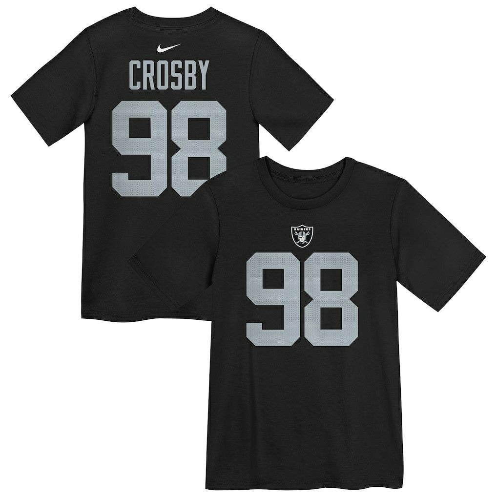 Maxx Crosby Las Vegas Raiders Preschool Player Name & Number T-Shirt - Black T-shirts