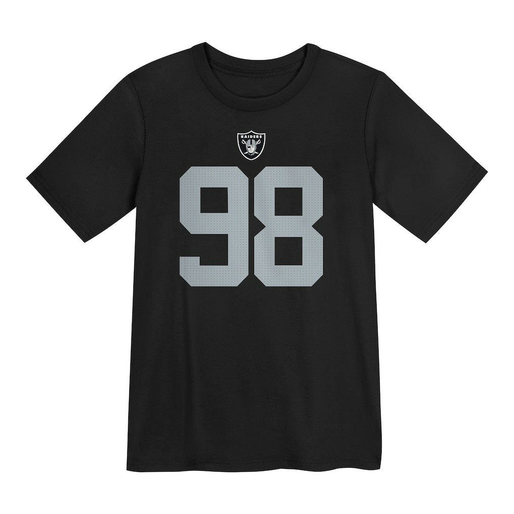Maxx Crosby Las Vegas Raiders Preschool Player Name & Number T-Shirt - Black T-shirts