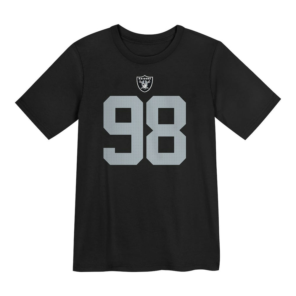 Maxx Crosby Las Vegas Raiders Preschool Player Name & Number T-Shirt - Black T-shirts
