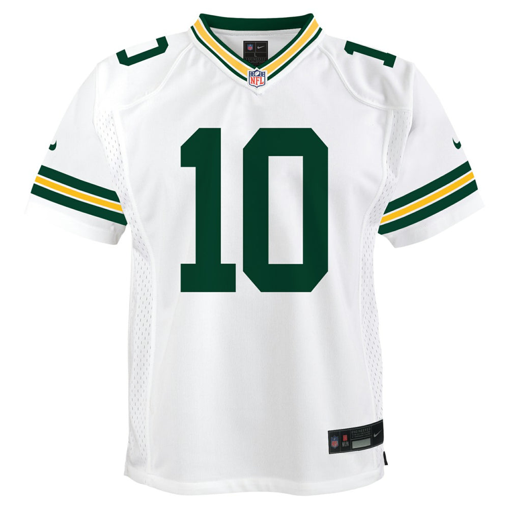 Jordan Love Green Bay Packers Youth Game Jersey - White Jerseys