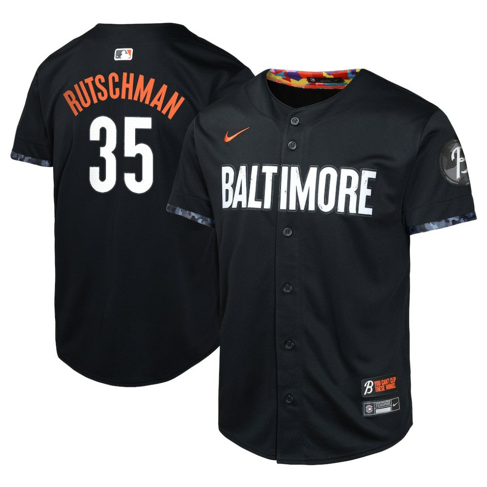 Adley Rutschman Baltimore Orioles Nike Youth City Connect Limited Player Jersey - Black Jerseys