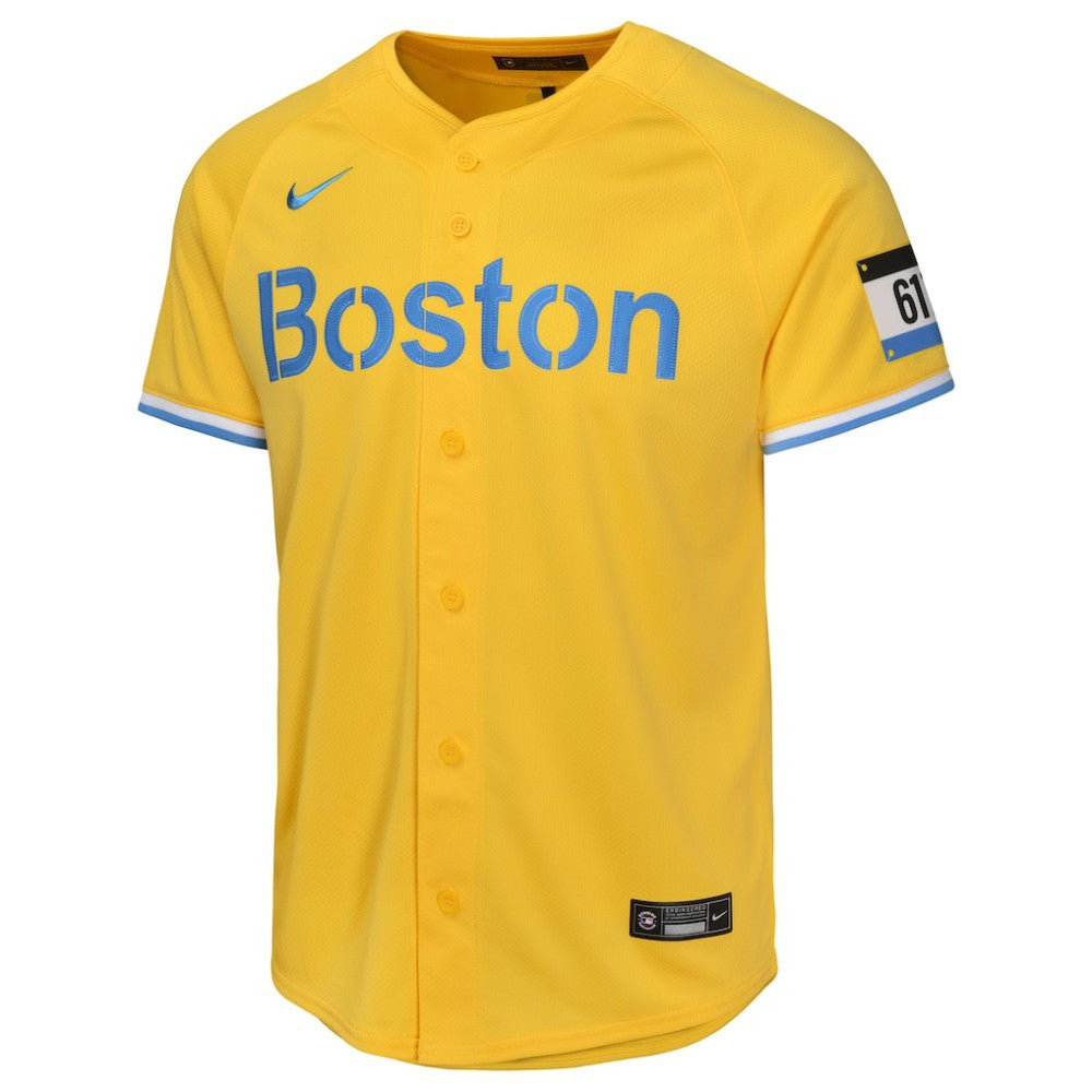 Trevor Story Boston Red Sox Nike Youth City Connect Limited Player Jersey - Gold Jerseys