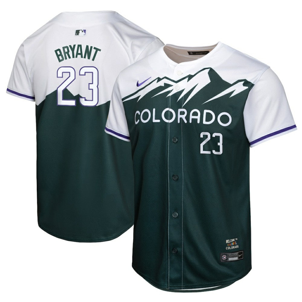 Kris Bryant Colorado Rockies Nike Youth City Connect Limited Player Jersey - Green Jerseys