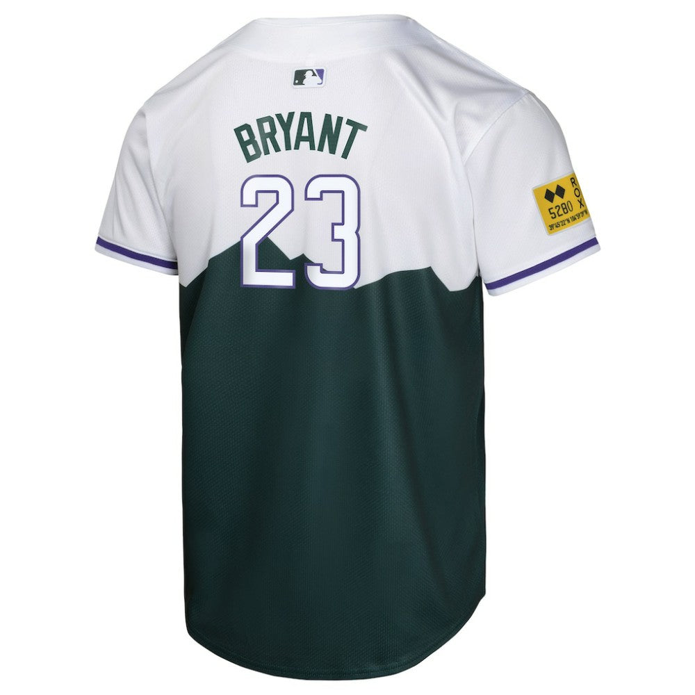 Kris Bryant Colorado Rockies Nike Youth City Connect Limited Player Jersey - Green Jerseys
