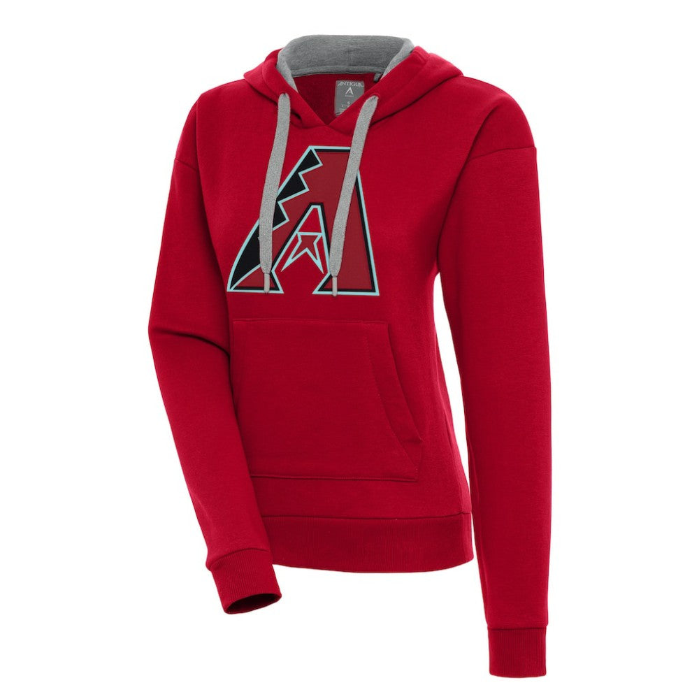 Arizona Diamondbacks Antigua Women's Victory Pullover Hoodie - Red Hoodies