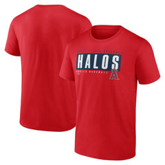 Los Angeles Angels Blocked Out T-Shirt - Red T-shirts
