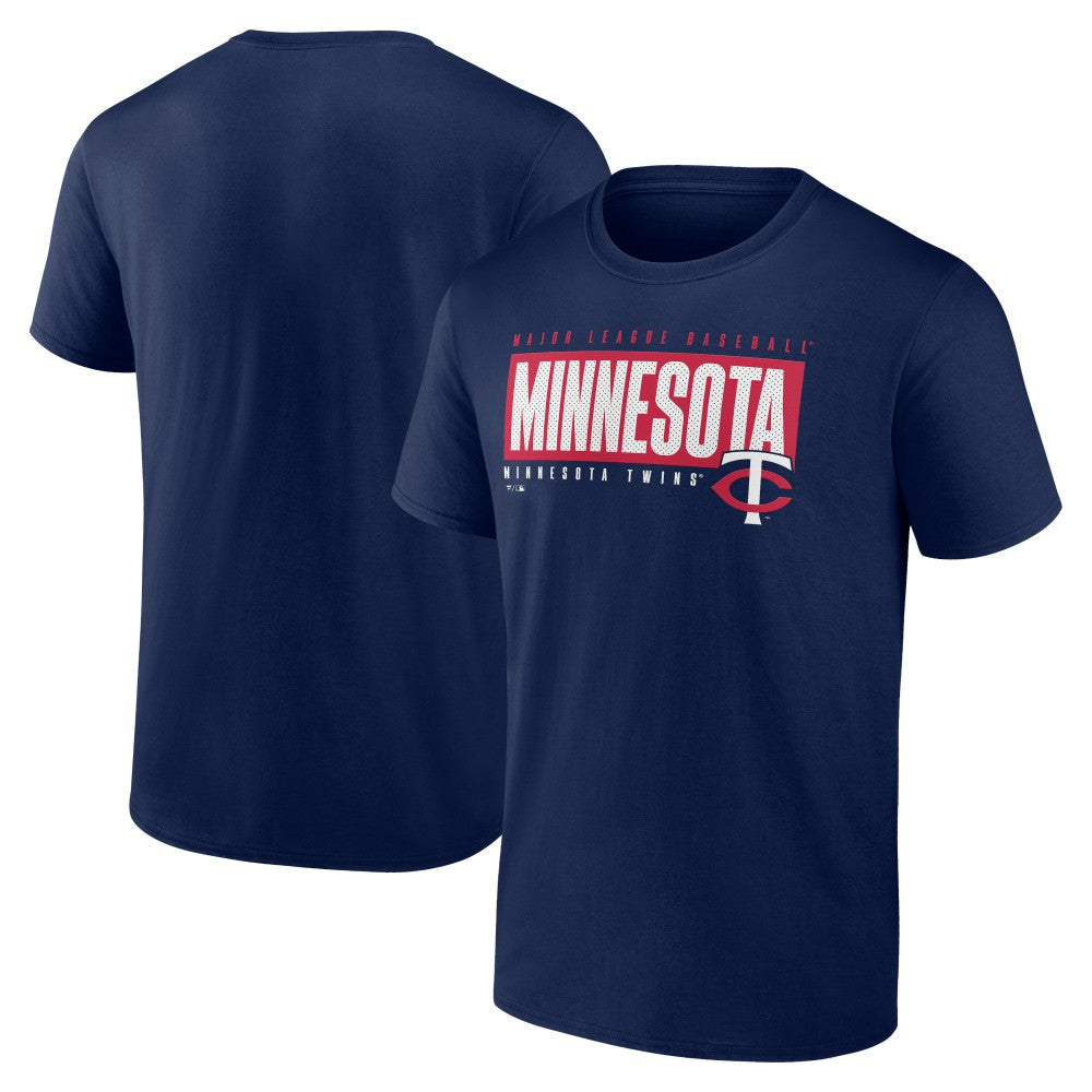 Minnesota Twins Blocked Out T-Shirt - Navy T-shirts