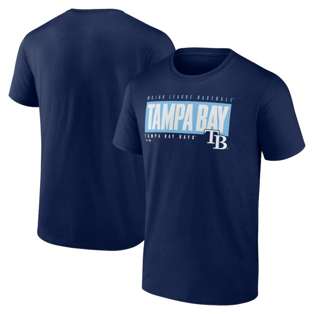 Tampa Bay Rays Blocked Out T-Shirt - Navy T-shirts