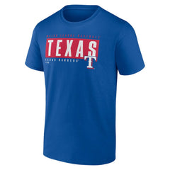 Texas Rangers Blocked Out T-Shirt - Royal T-shirts