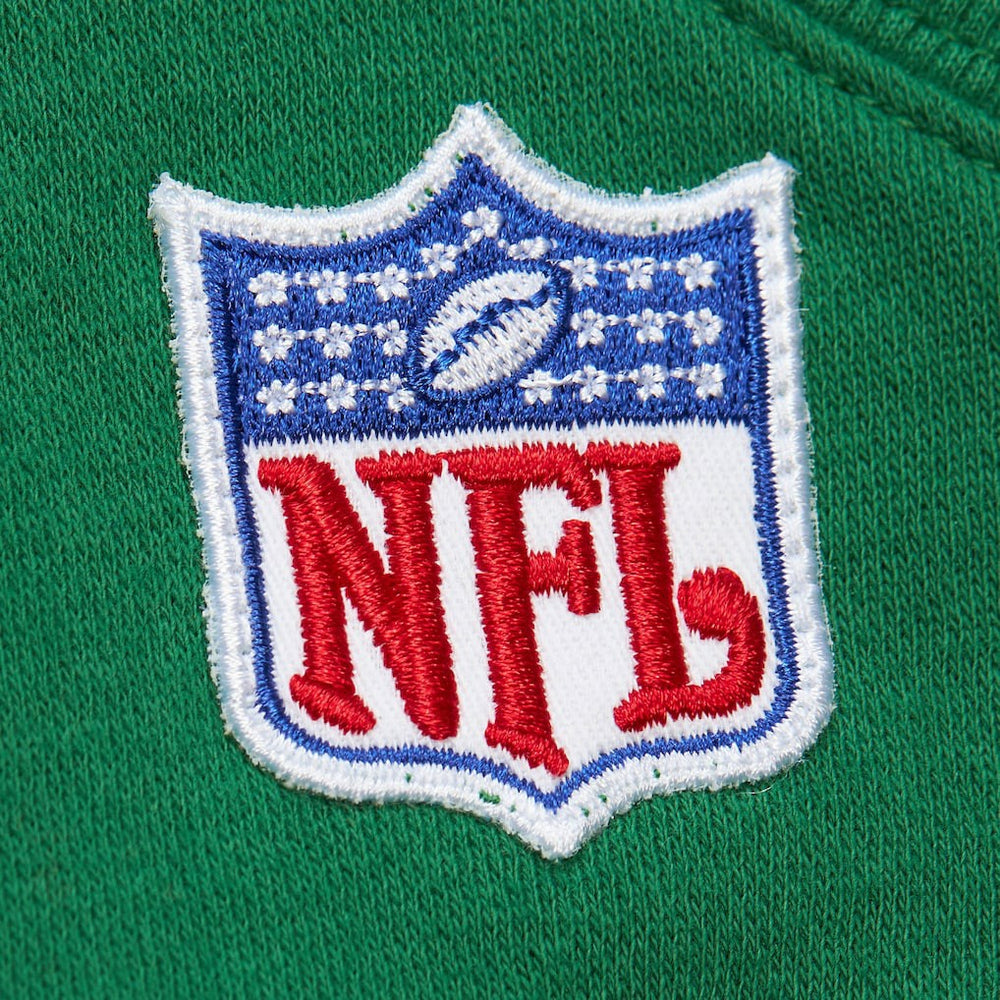 New York Jets Off Field Vintage Logo Short Sleeve Pullover Hoodie - Kelly Green Hoodies