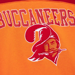 Tampa Bay Buccaneers Off Field Vintage Logo Short Sleeve Pullover Hoodie - Orange Hoodies