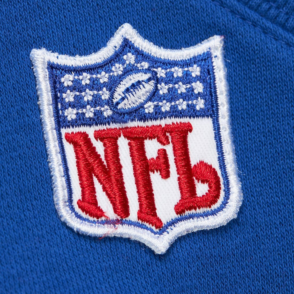 Buffalo Bills Off Field Vintage Logo Short Sleeve Pullover Hoodie - Royal Hoodies