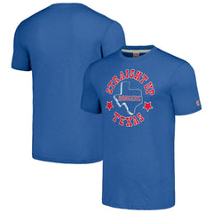 Texas Rangers Homage Hyper Local Tri-Blend T-Shirt - Royal T-shirts