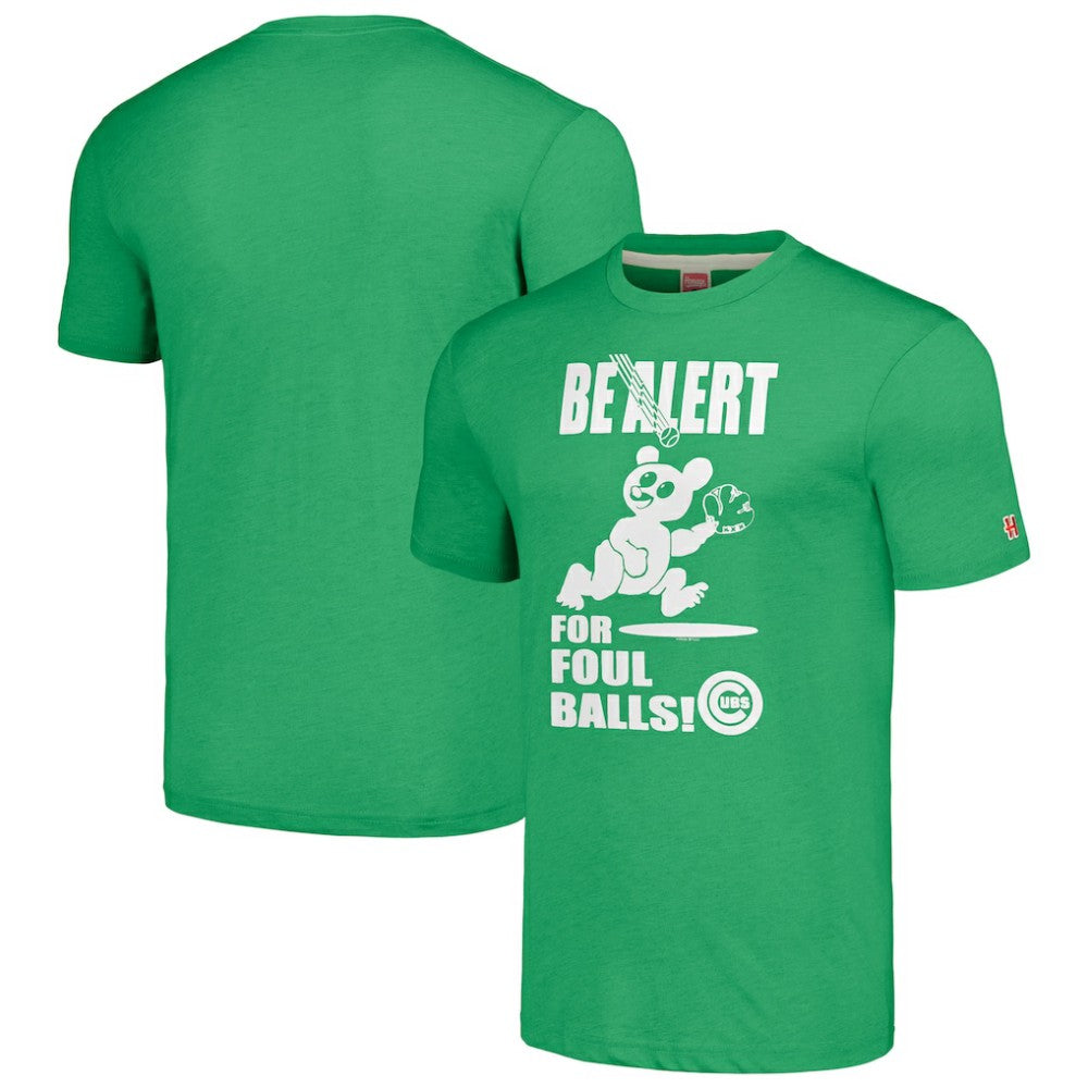 Chicago Cubs Homage Hyper Local Tri-Blend T-Shirt - Green T-shirts