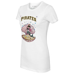 Pittsburgh Pirates Tiny Turnip Women's Mermaid T-Shirt - White T-shirts