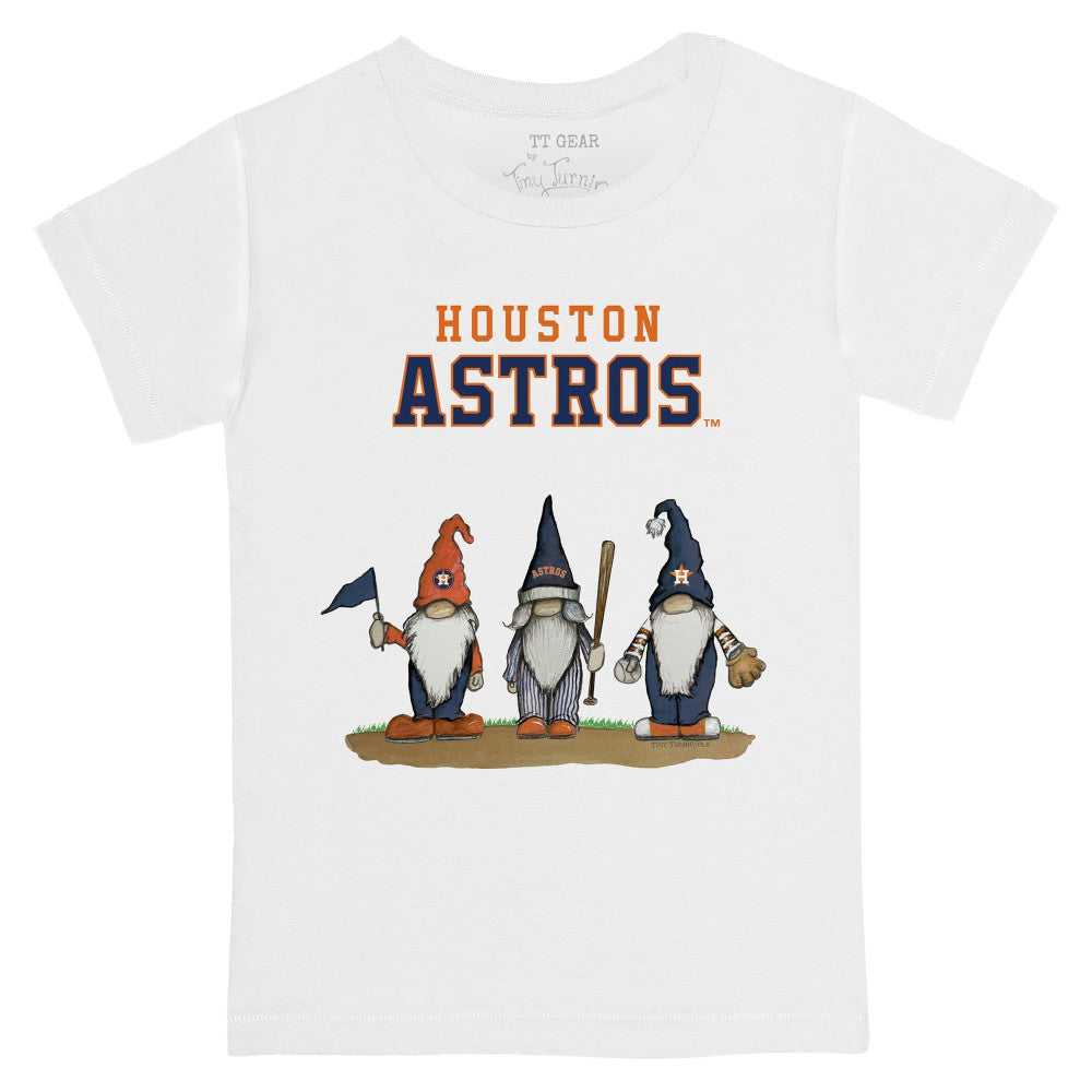 Houston Astros Tiny Turnip Youth Gnomes T-Shirt - White T-shirts
