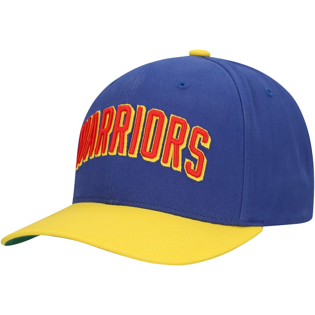 Golden State Warriors Team Up Classic Edition Adjustable Hat Royal/Gold - Mitchell & Ness