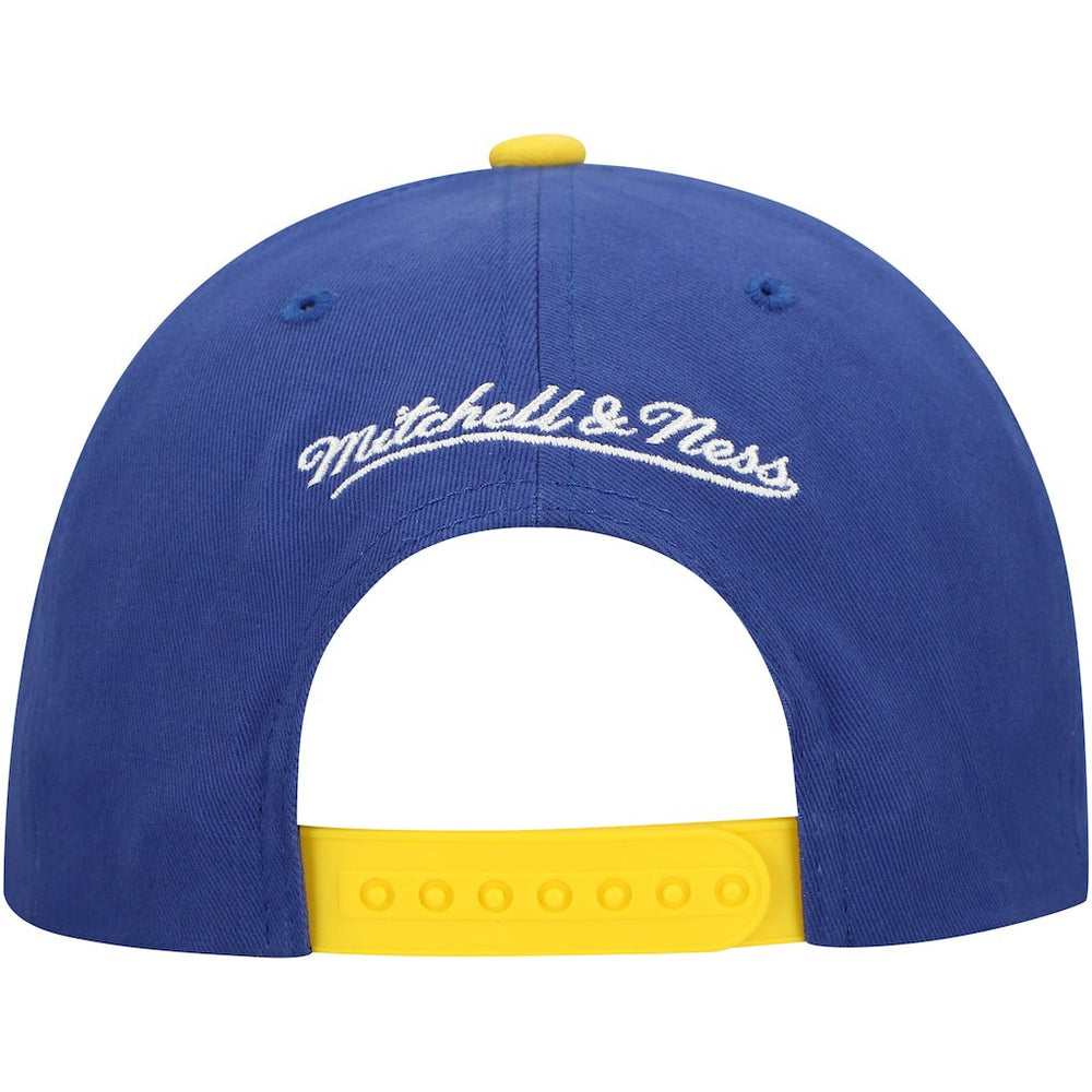 Golden State Warriors Team Up Classic Edition Adjustable Hat Royal/Gold - Mitchell & Ness