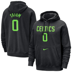 Jayson Tatum Boston Celtics 2024/25 City Edition Name & Number Pullover Hoodie Black - Nike