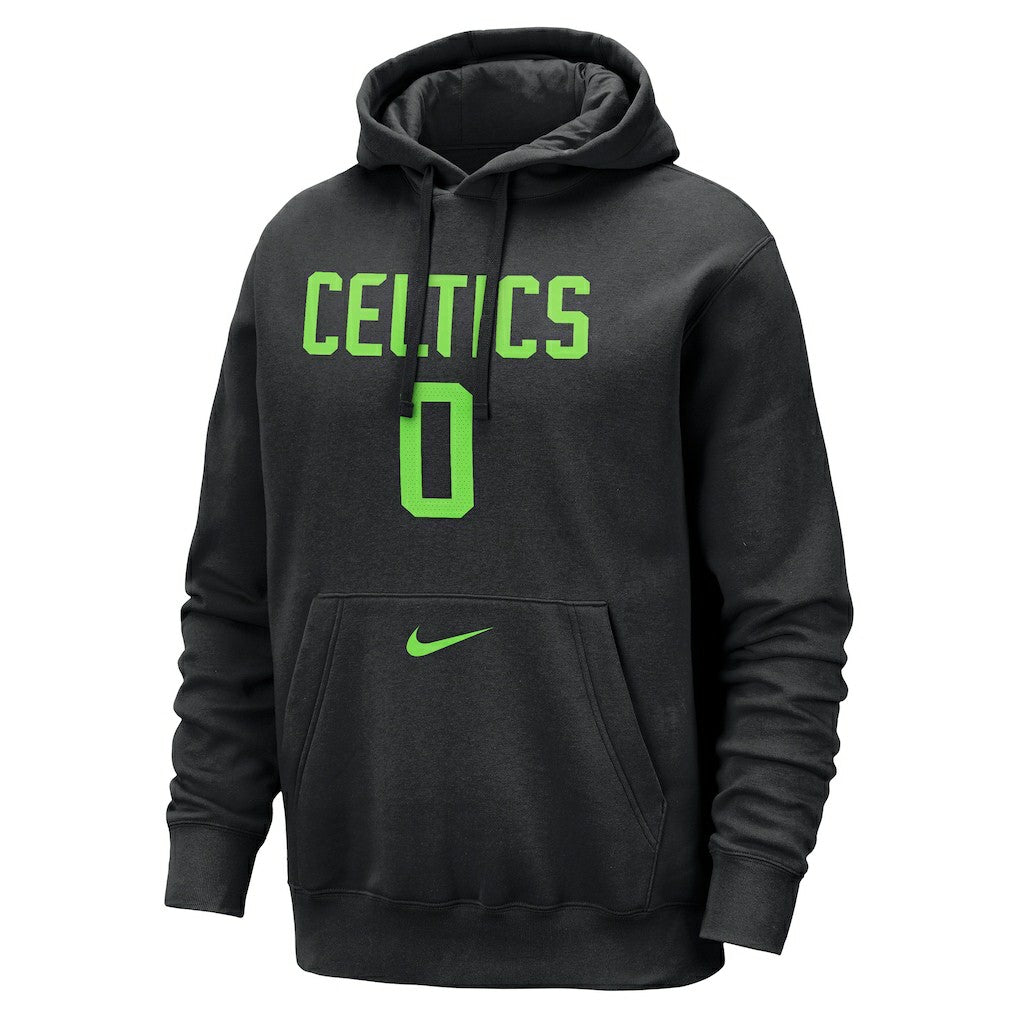 Jayson Tatum Boston Celtics 2024/25 City Edition Name & Number Pullover Hoodie Black - Nike