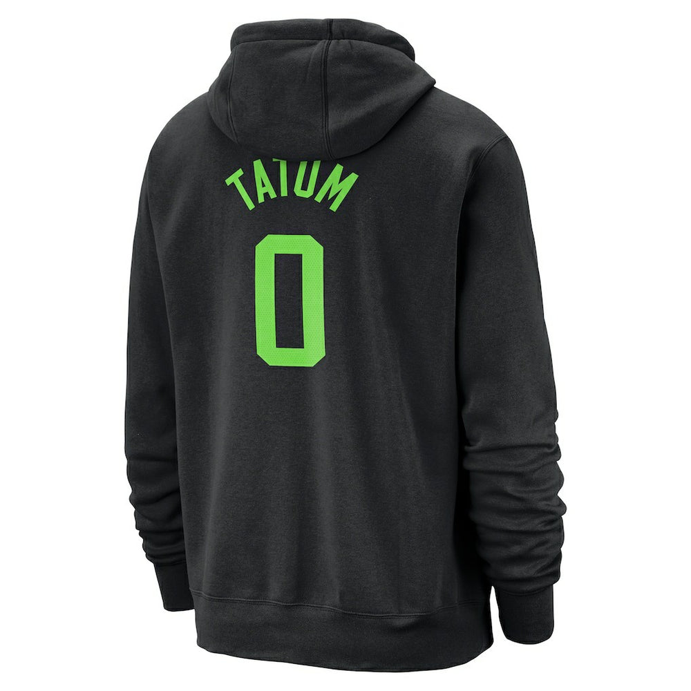 Jayson Tatum Boston Celtics 2024/25 City Edition Name & Number Pullover Hoodie Black - Nike